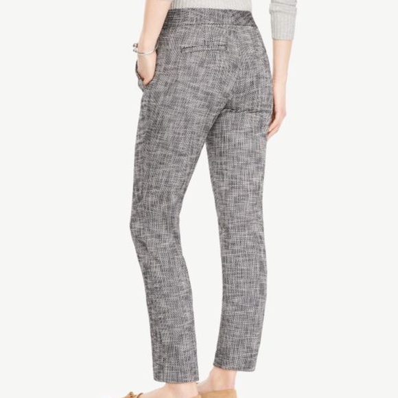 Ann Taylor Textured Stretch Devin Fit Dress Pants - Picture 2 of 4